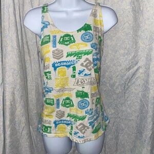 DC Shoes women’s Tank Top Graffiti- vintage- multi color- good condition. Size L